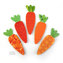 photo de carottes en tissu
