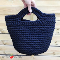 photo d'un panier bleu marine