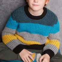 photo d'un pullover color-block pour enfant