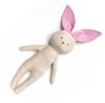 photo d'une peluche lapin en tissu