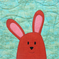 photo d'un appliqué lapin