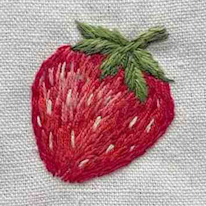 broderie d'une fraise