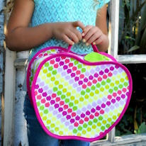 photo d'un sac zippé en forme de pomme