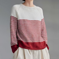 photo d'un pullover rayé pour adulte