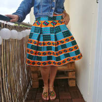 jupe en wax par Mariquita