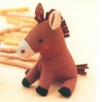 photo d'un cheval en peluche